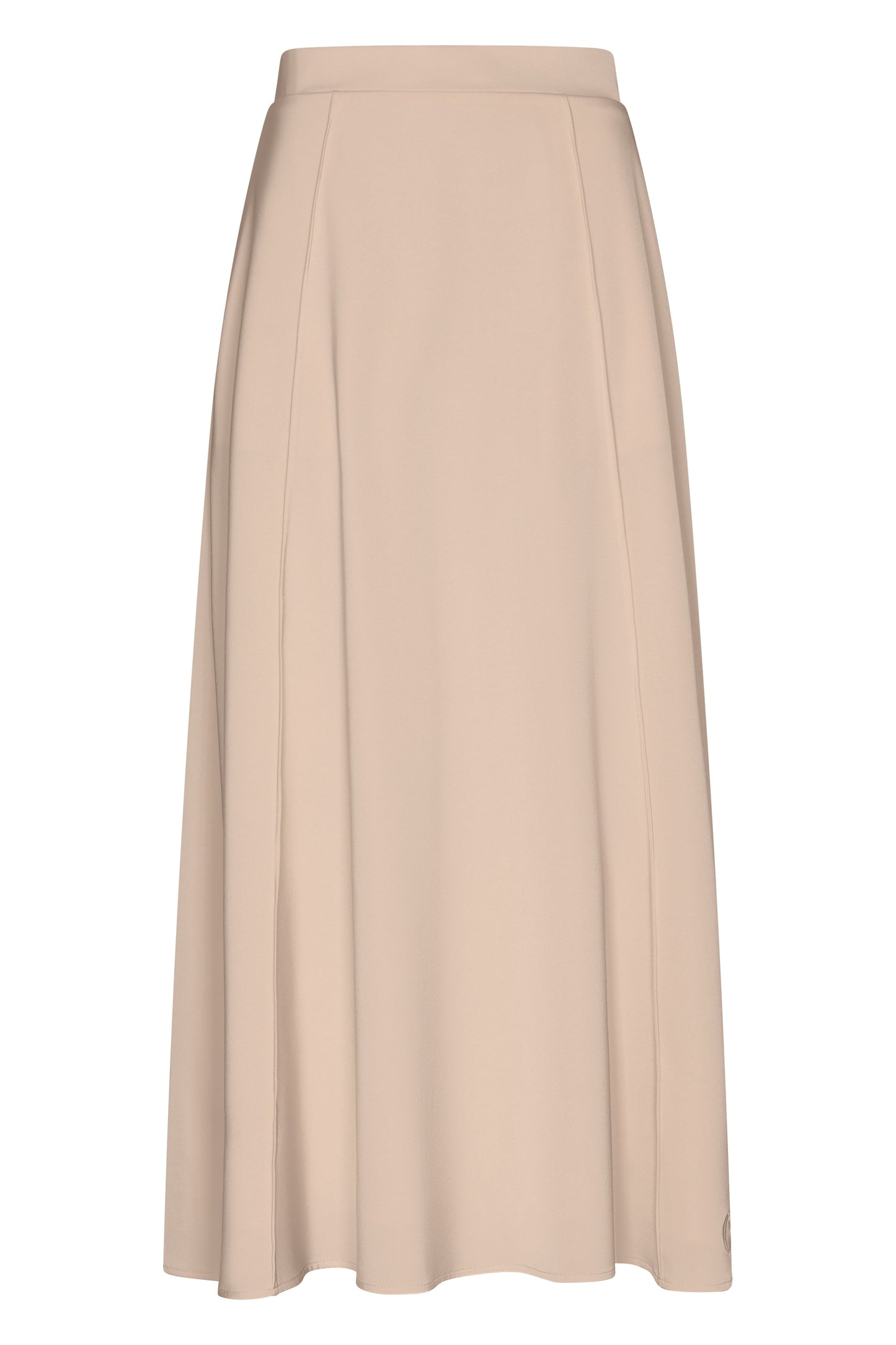 The High-Neck Satin Set - Warm Taupe