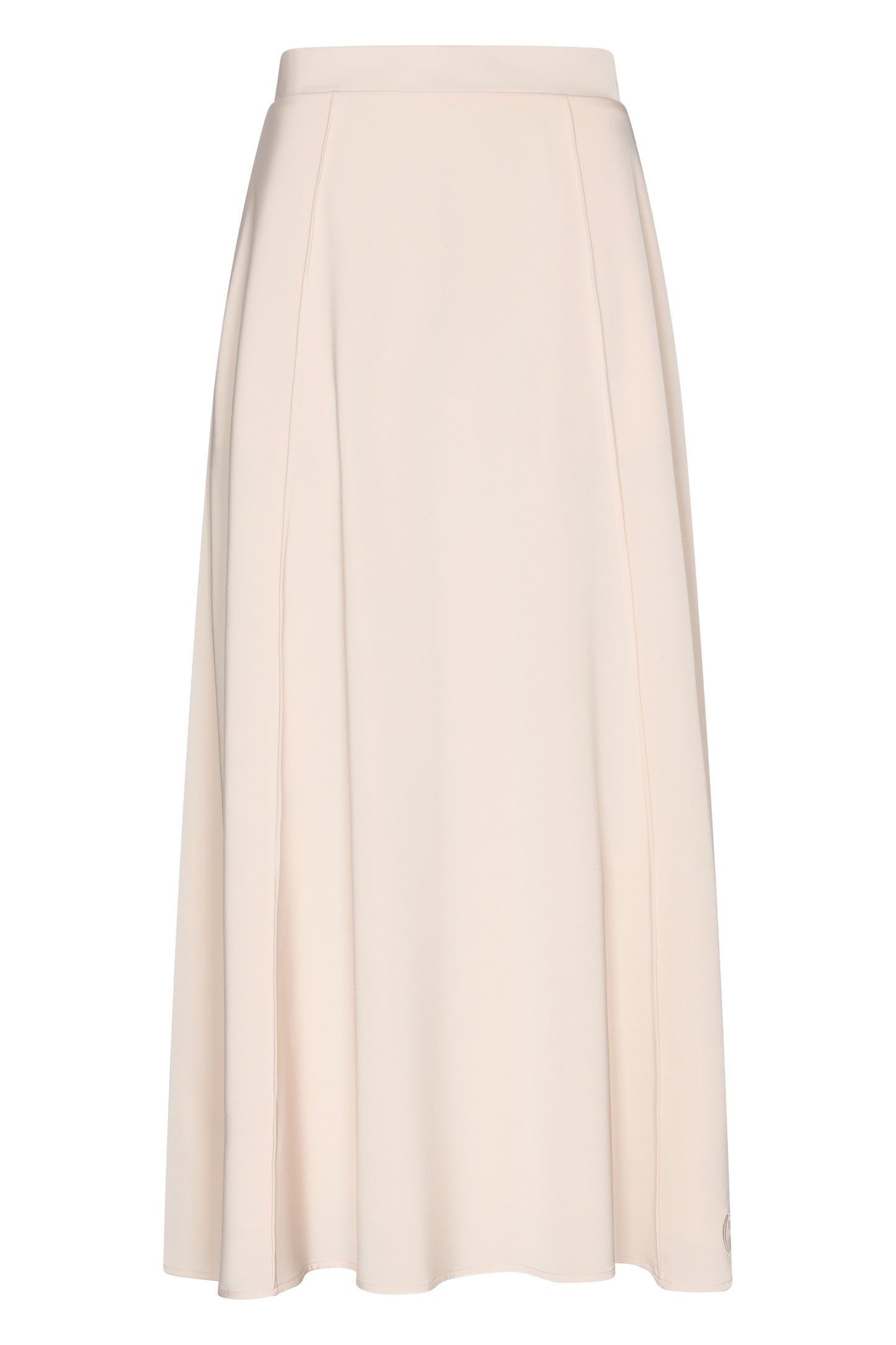 The High-Neck Satin Set - Peachy beige