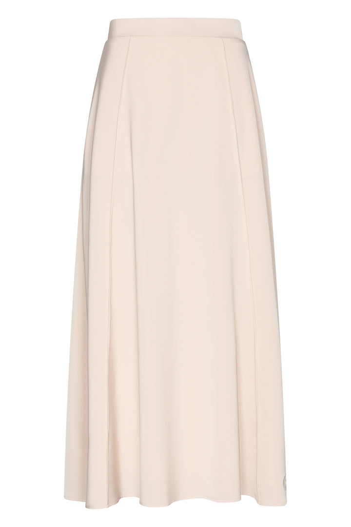 The High-Neck Satin Set - Peachy beige
