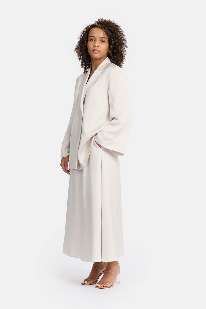 Satin Ivory Skirt