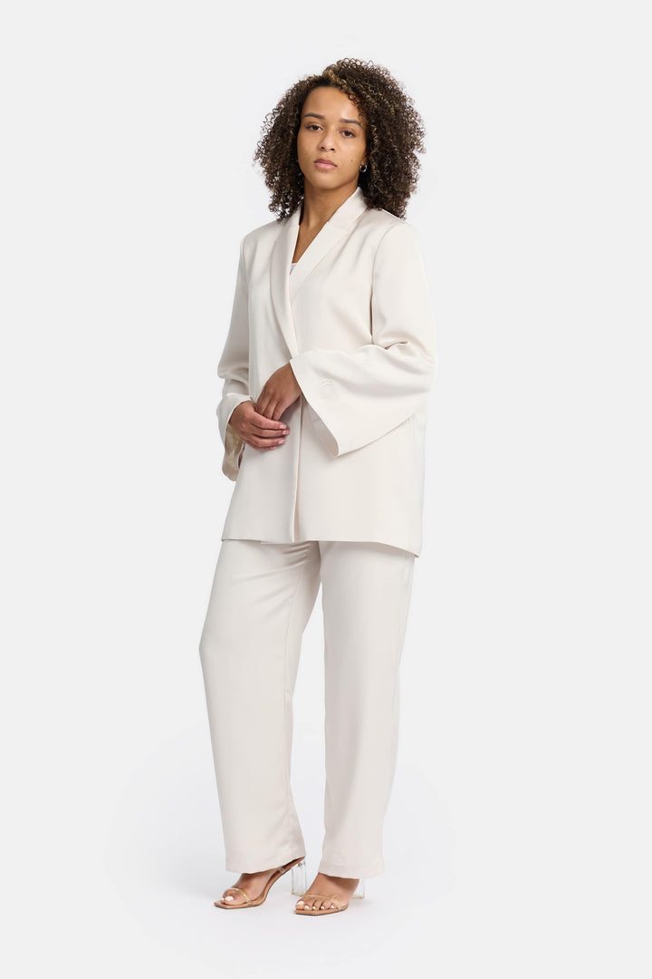 Satin Ivory Pants