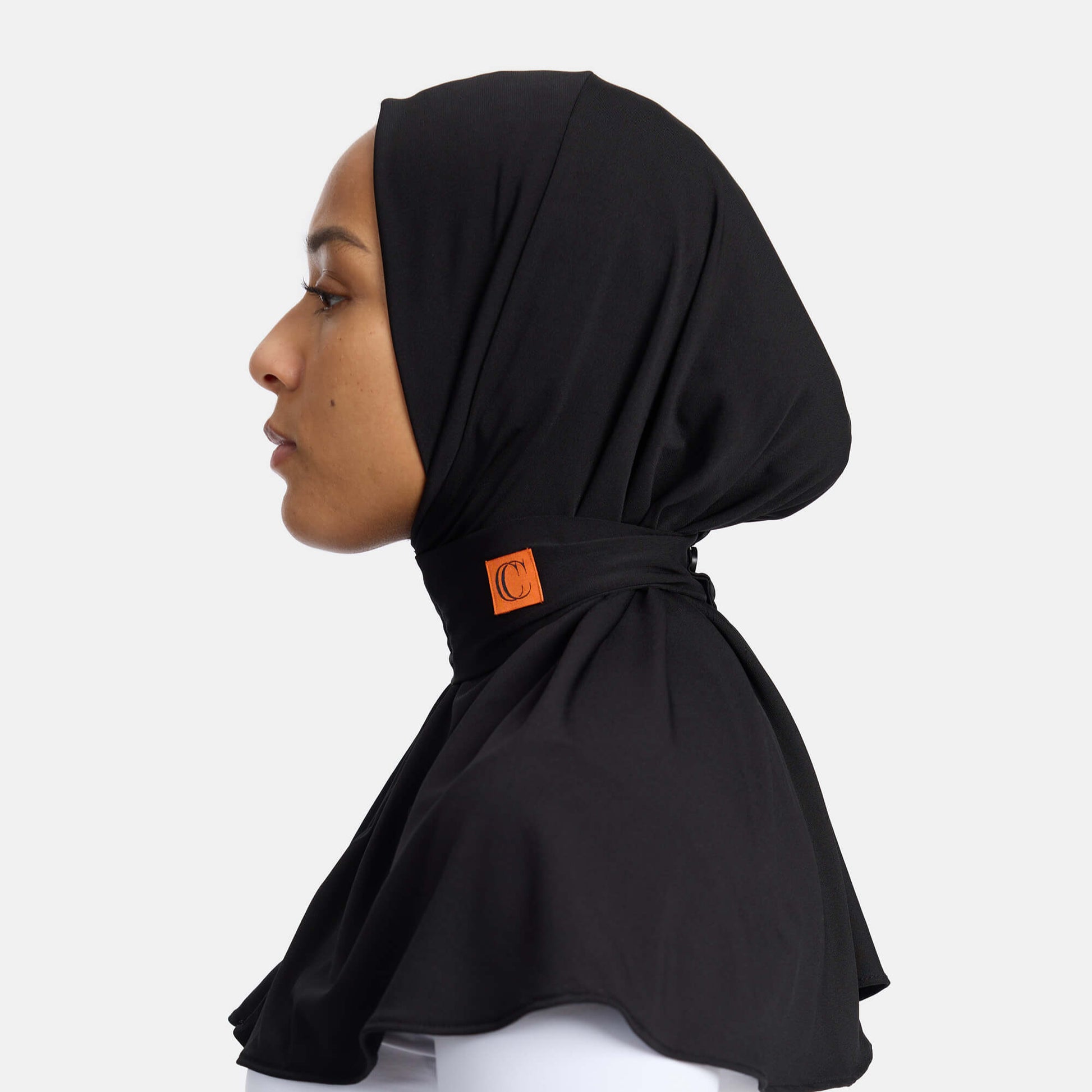 Instant scarve - Black with orange