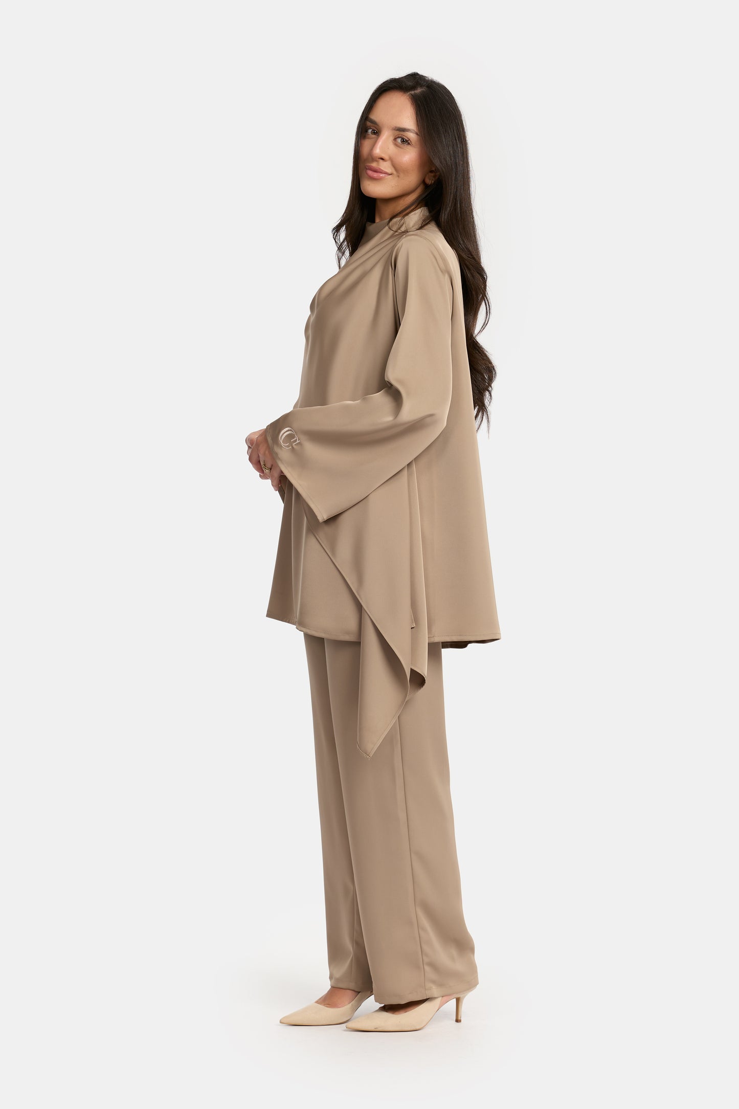 Draped OverlayTwinset- Soft Toffee