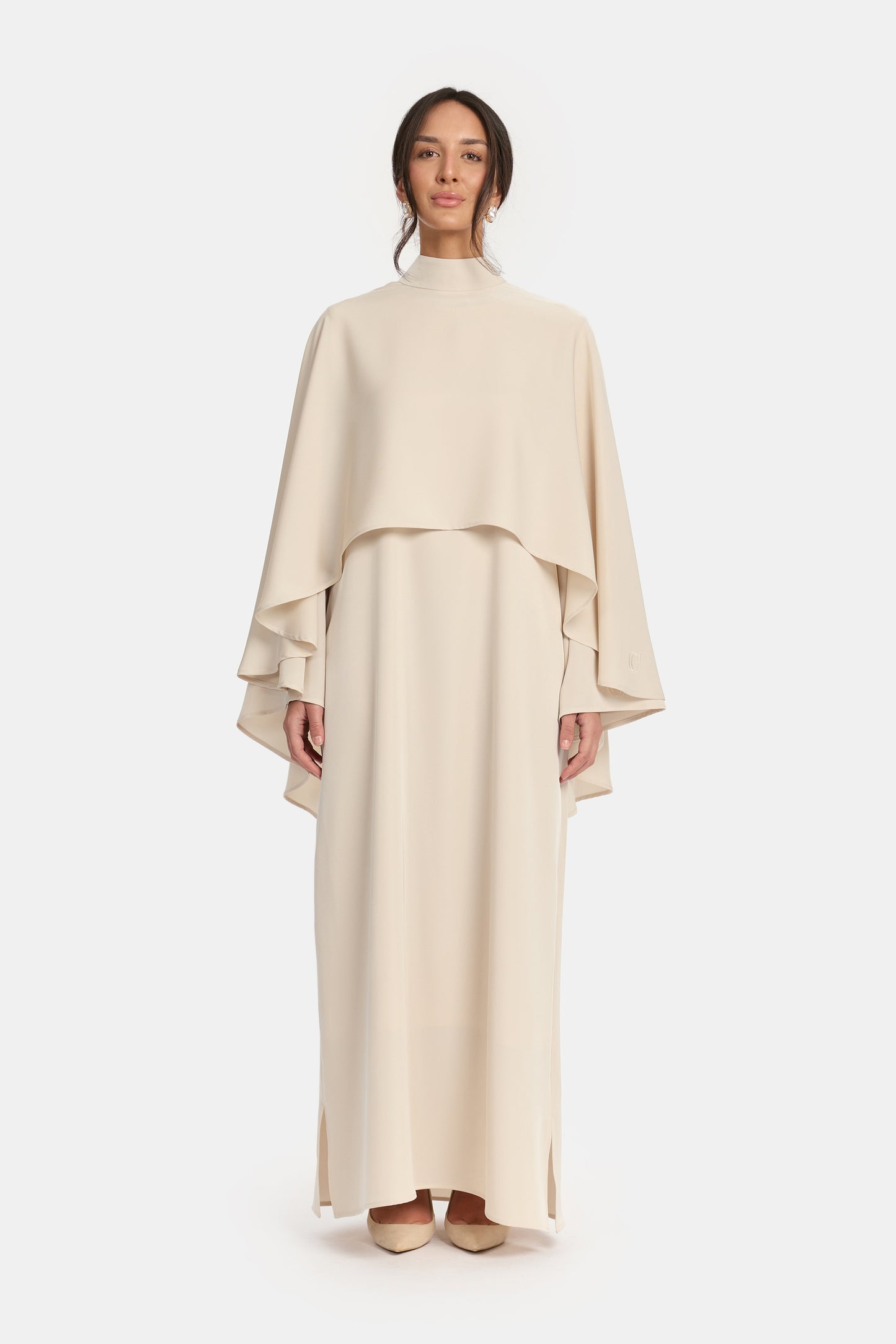 Cape Dress - Soft Ecru