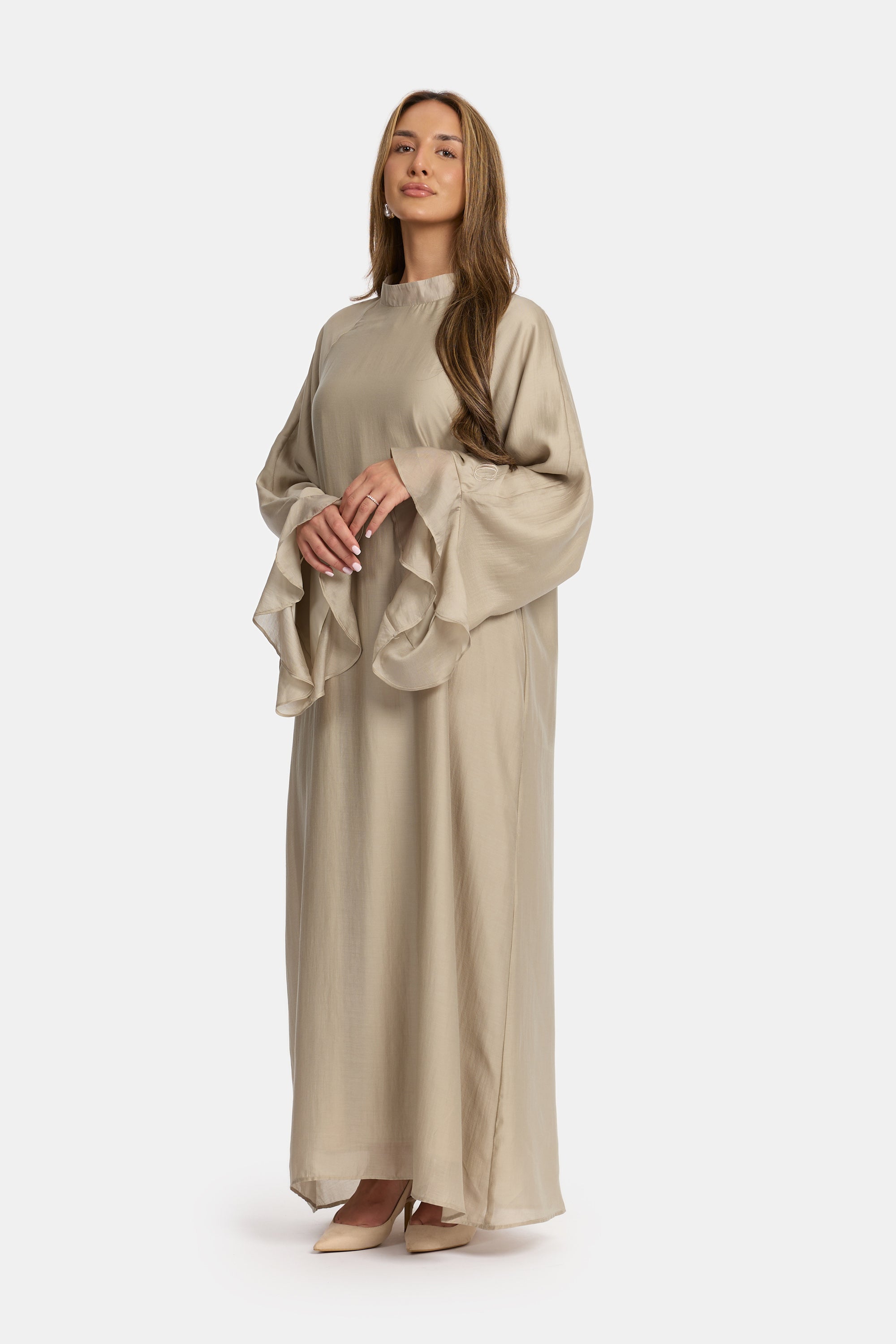 flowy sleeve dress Lace Fabric Color Primary color:Grey Collection 2210 Women's On Deck Darling