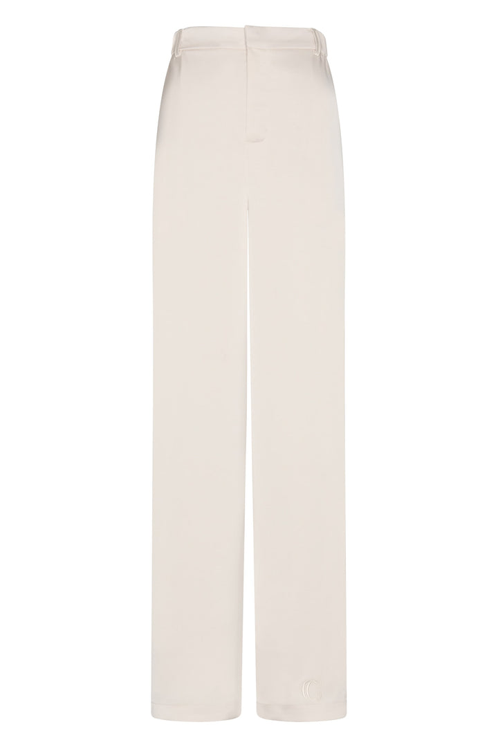 Satin Ivory Pants