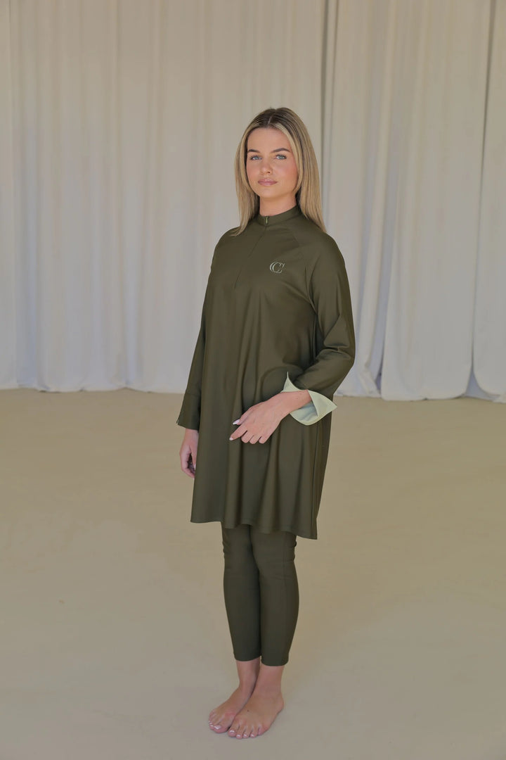 CAMÉLIA Burkini LONG - Deep Khaki