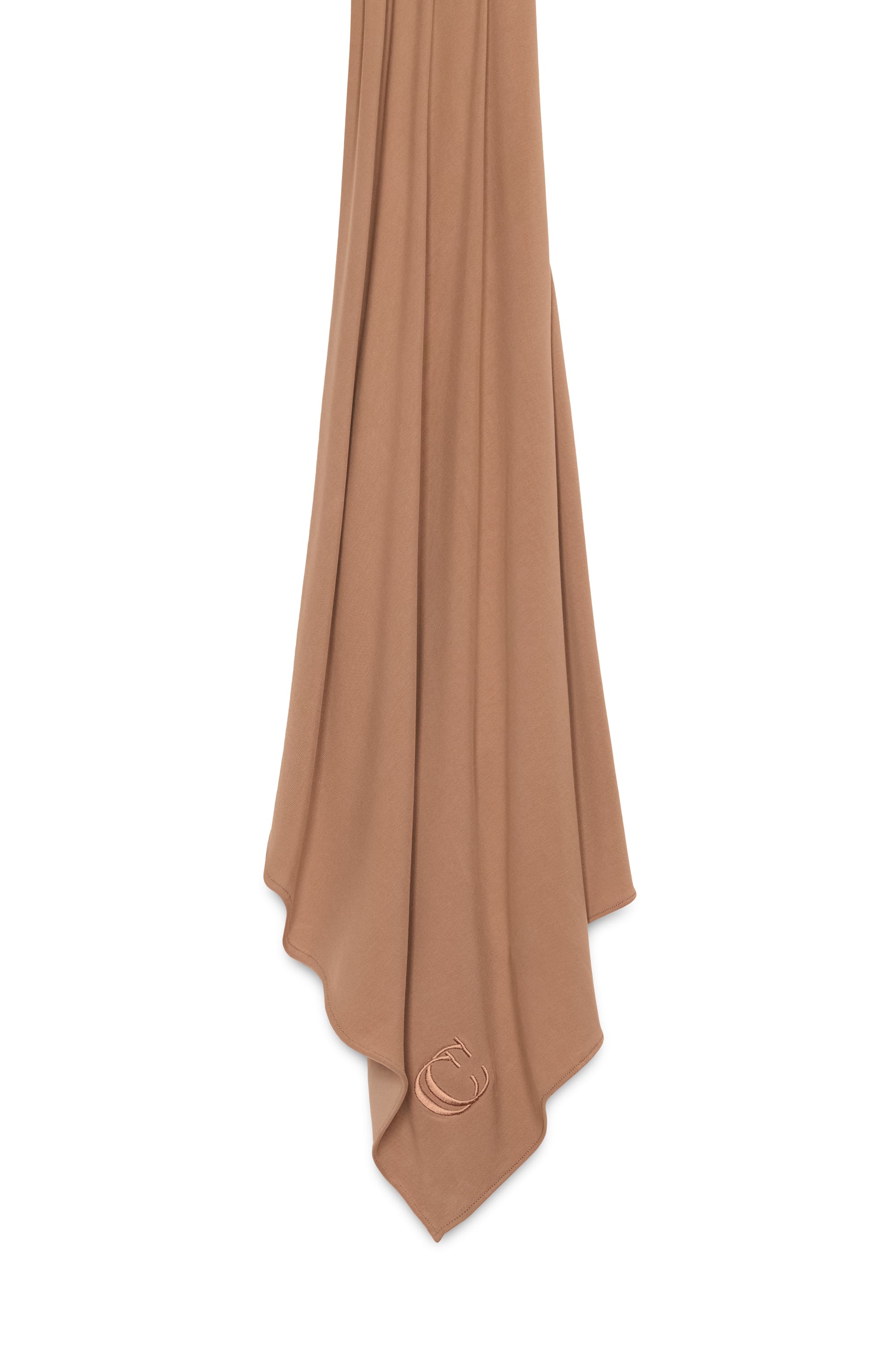 Breathable jersey scarf - Caramel