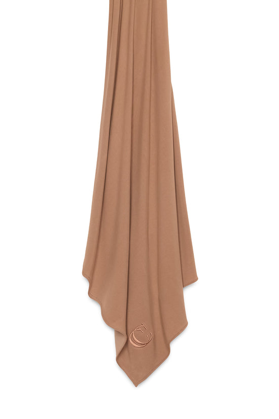 Breathable jersey scarf - Caramel