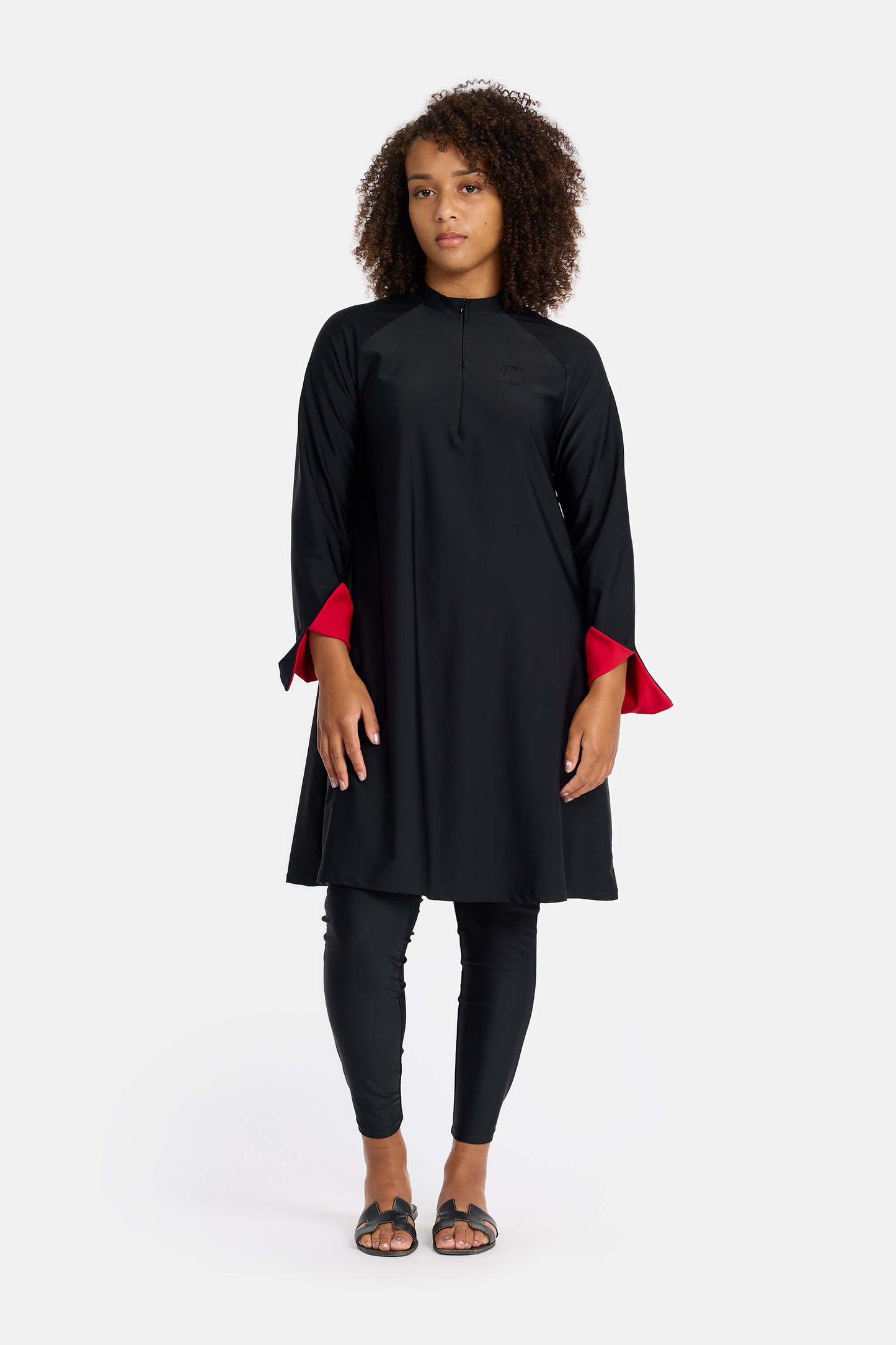 CAMÉLIA Burkini Regular - Black Red