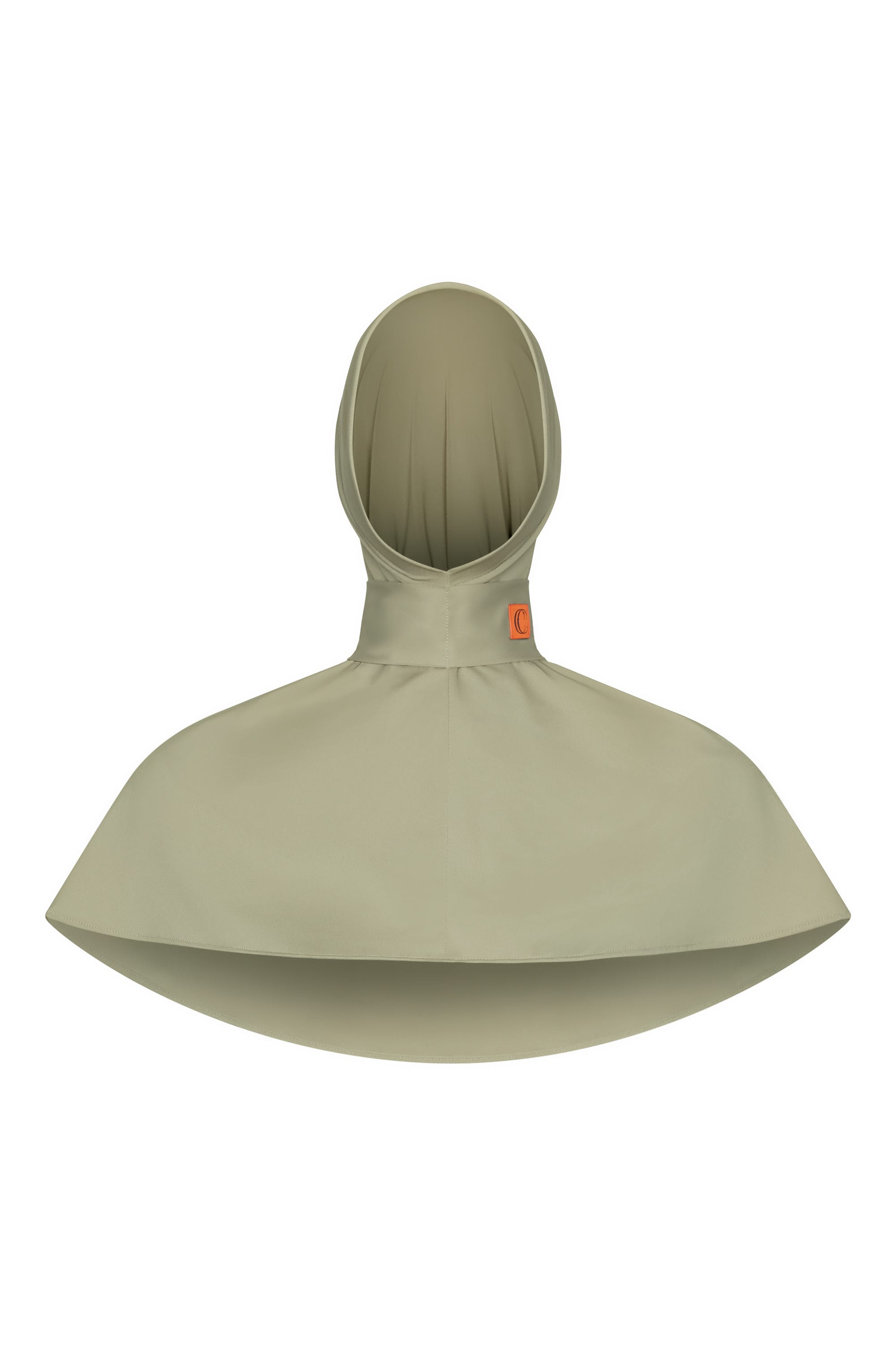 Instant scarve - Sage with orange