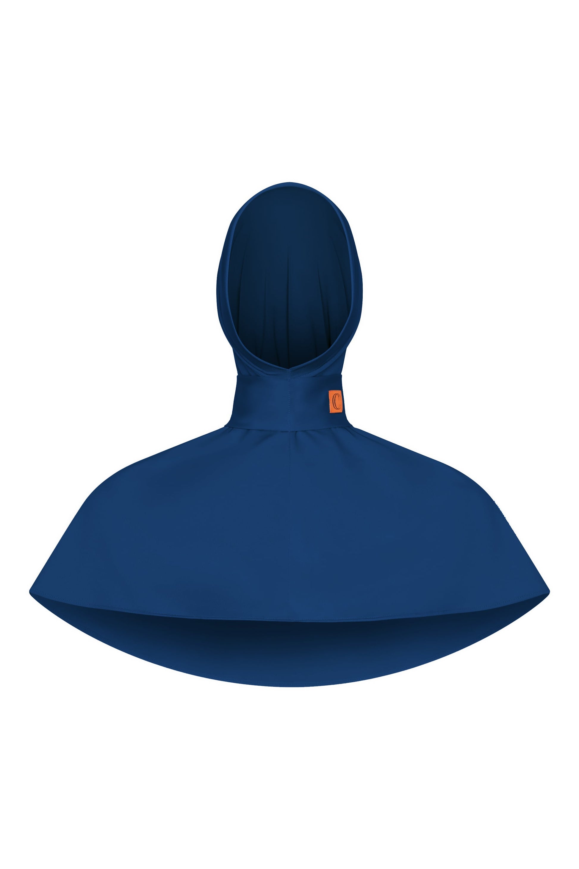 Instant scarve - Navy blue with orange