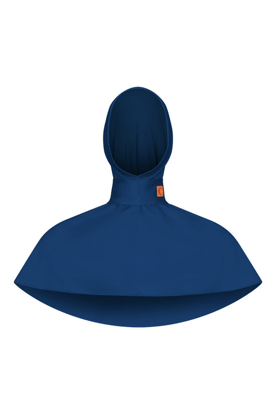 Instant scarve - Navy blue with orange