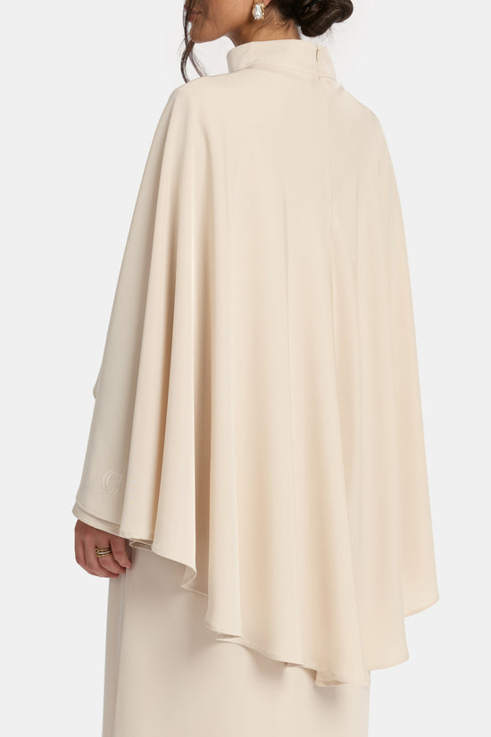 Cape Dress - Soft Ecru CAMLIA OFFICIAL Cape Dress - Soft Ecru CAMLIA OFFICIAL
