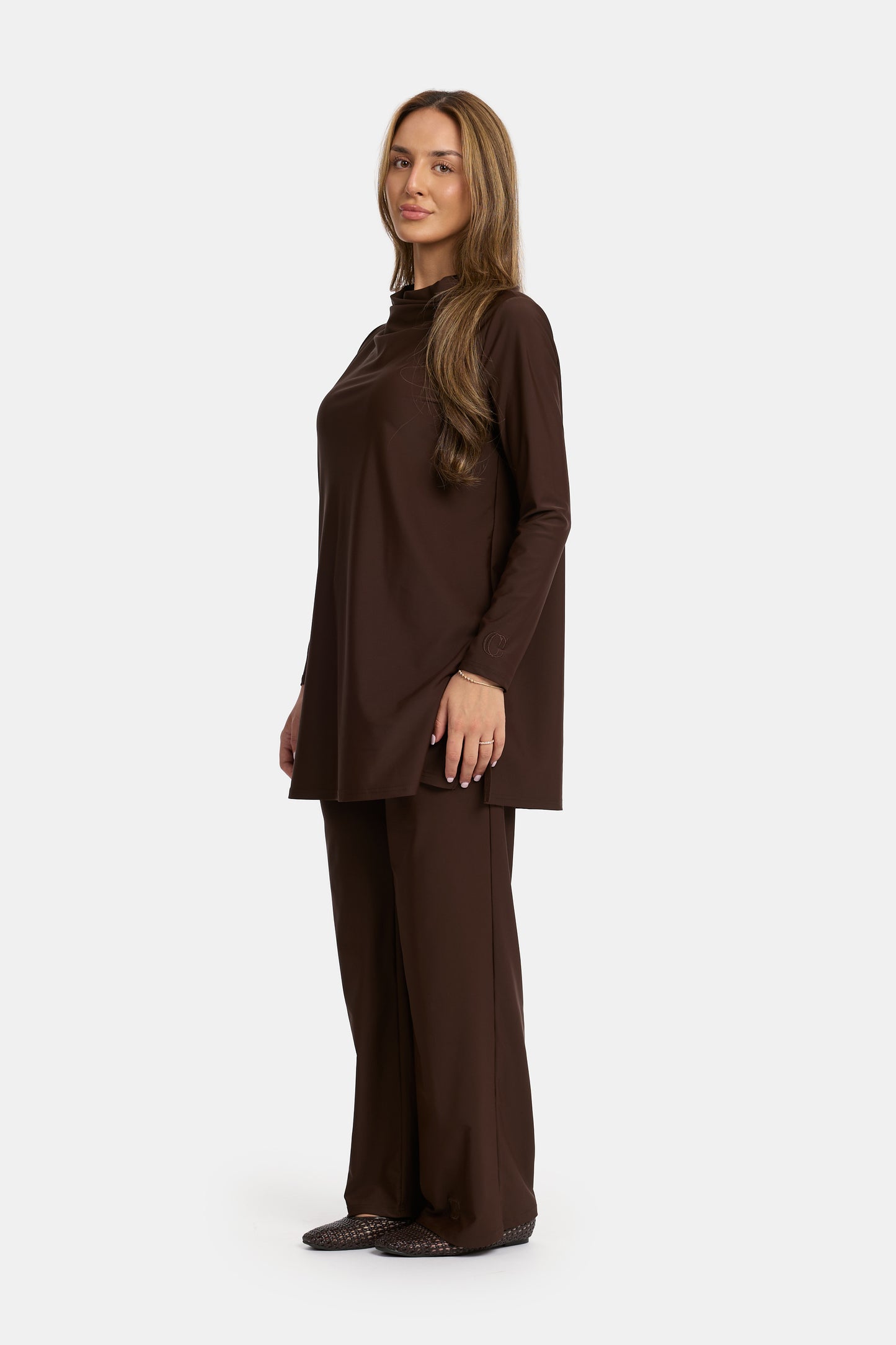 Luna Drape Burkini - Brown