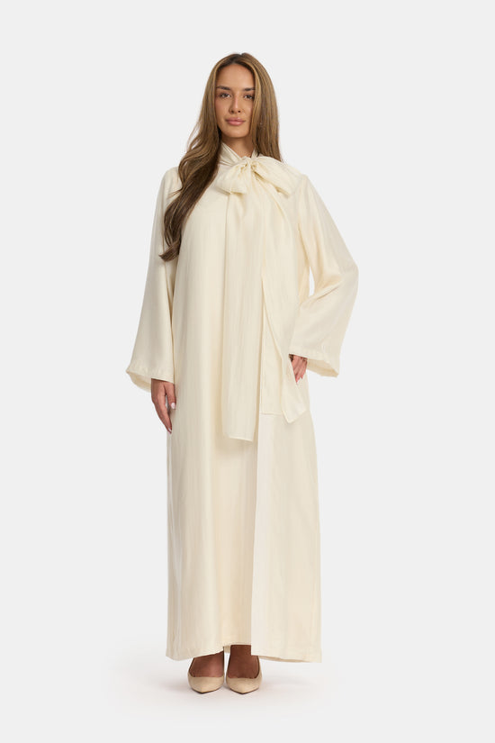 CAMÉLIA Bow Dress - Off White