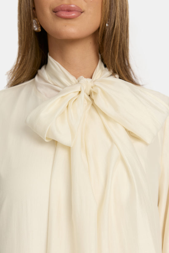 CAMÉLIA Bow Dress - Off White