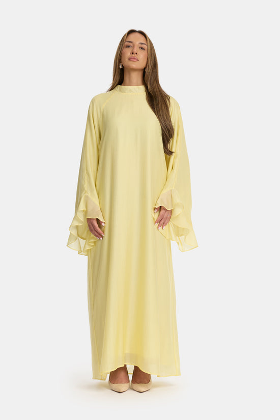 Flowy Sleeve Dress - Sun Butter
