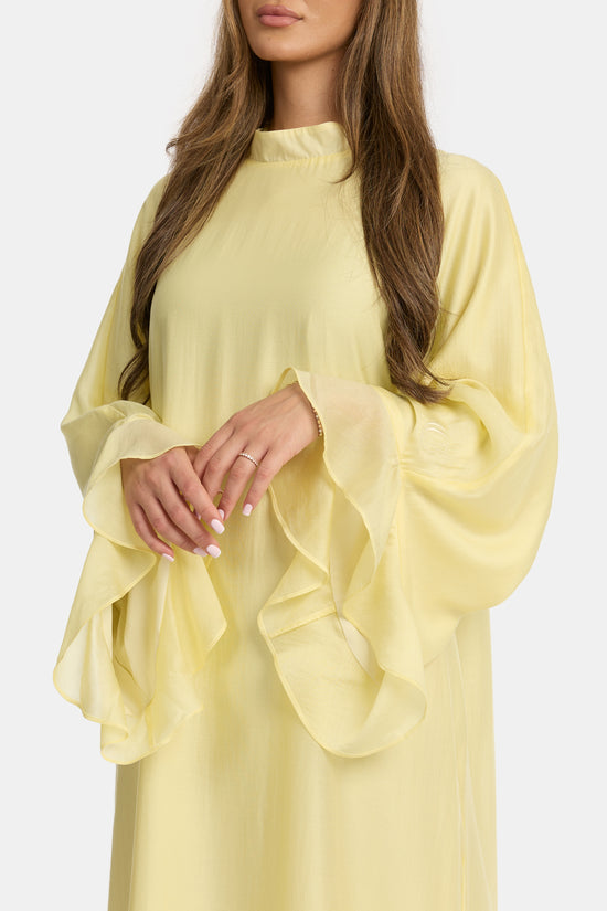Flowy Sleeve Dress - Sun Butter