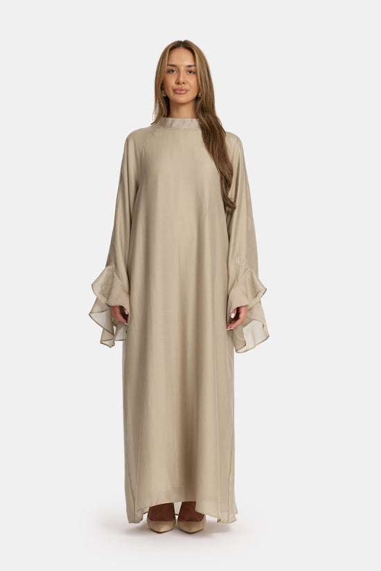 Flowy sleeve dress - Sage Glow