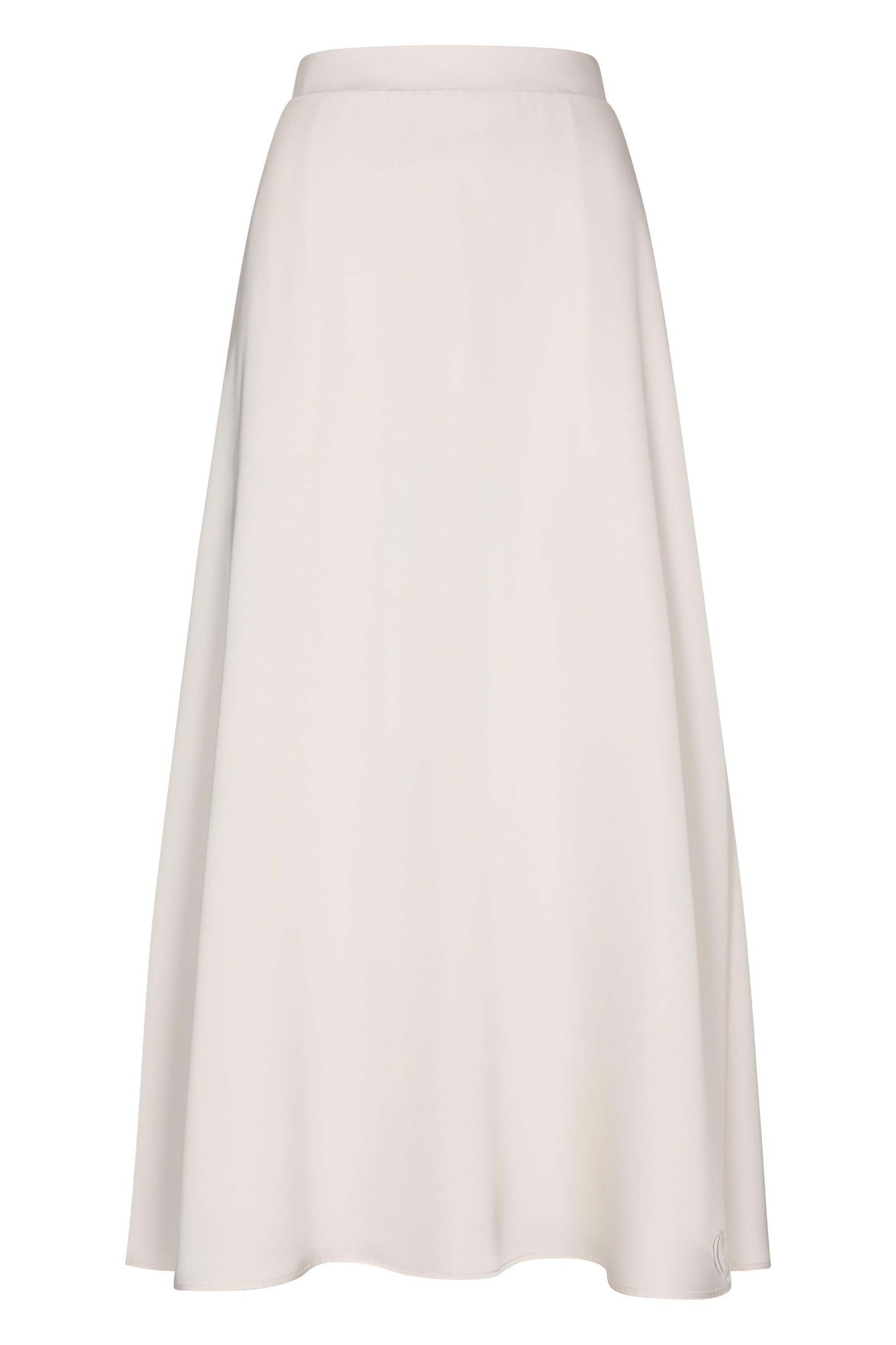 Satin Ivory Skirt