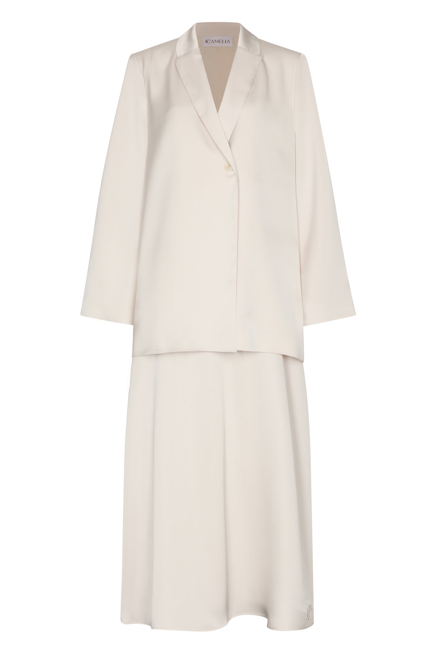Satin Ivory Skirt