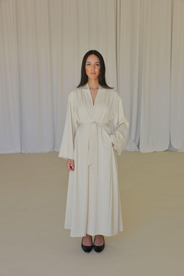 KIMONO DRESS - Off White
