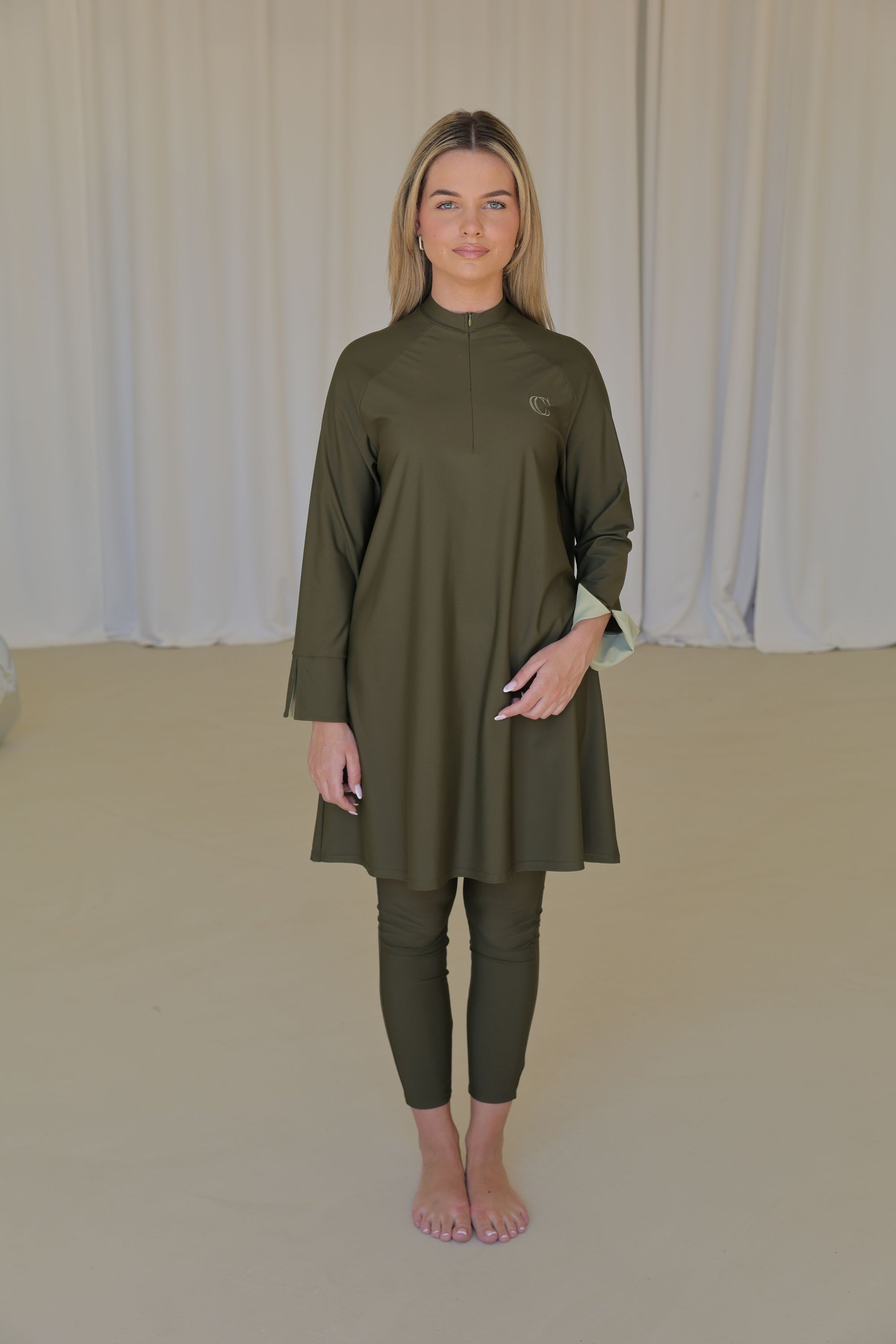 CAMÉLIA Burkini Regular - Deep Khaki