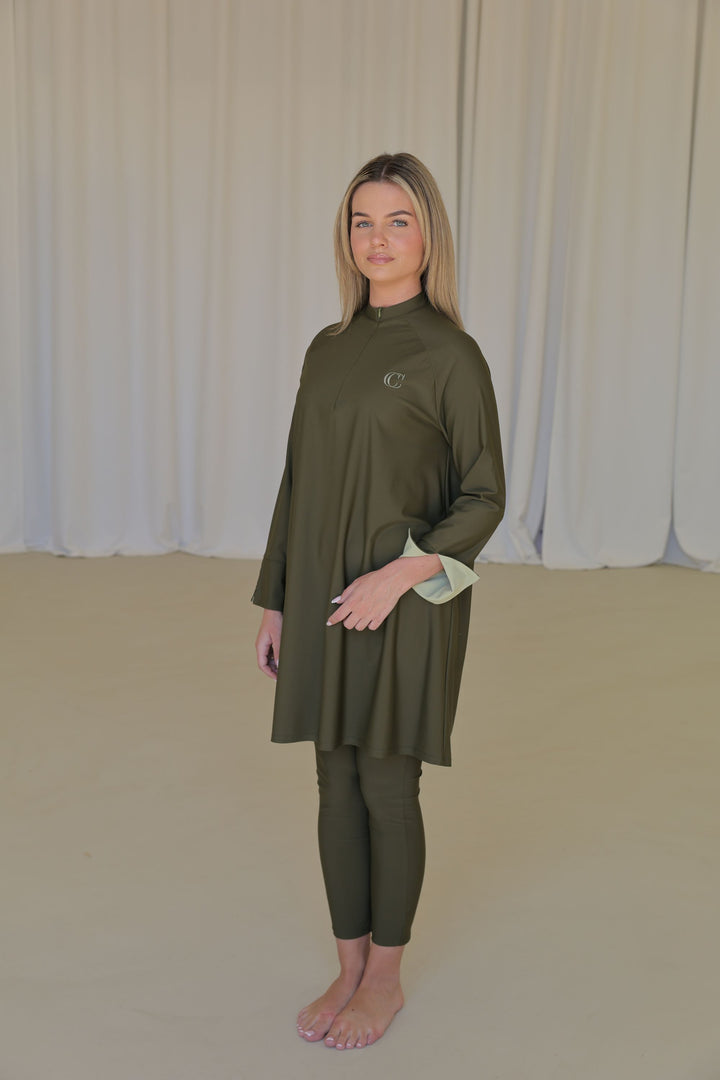 CAMÉLIA Burkini Regular - Deep Khaki