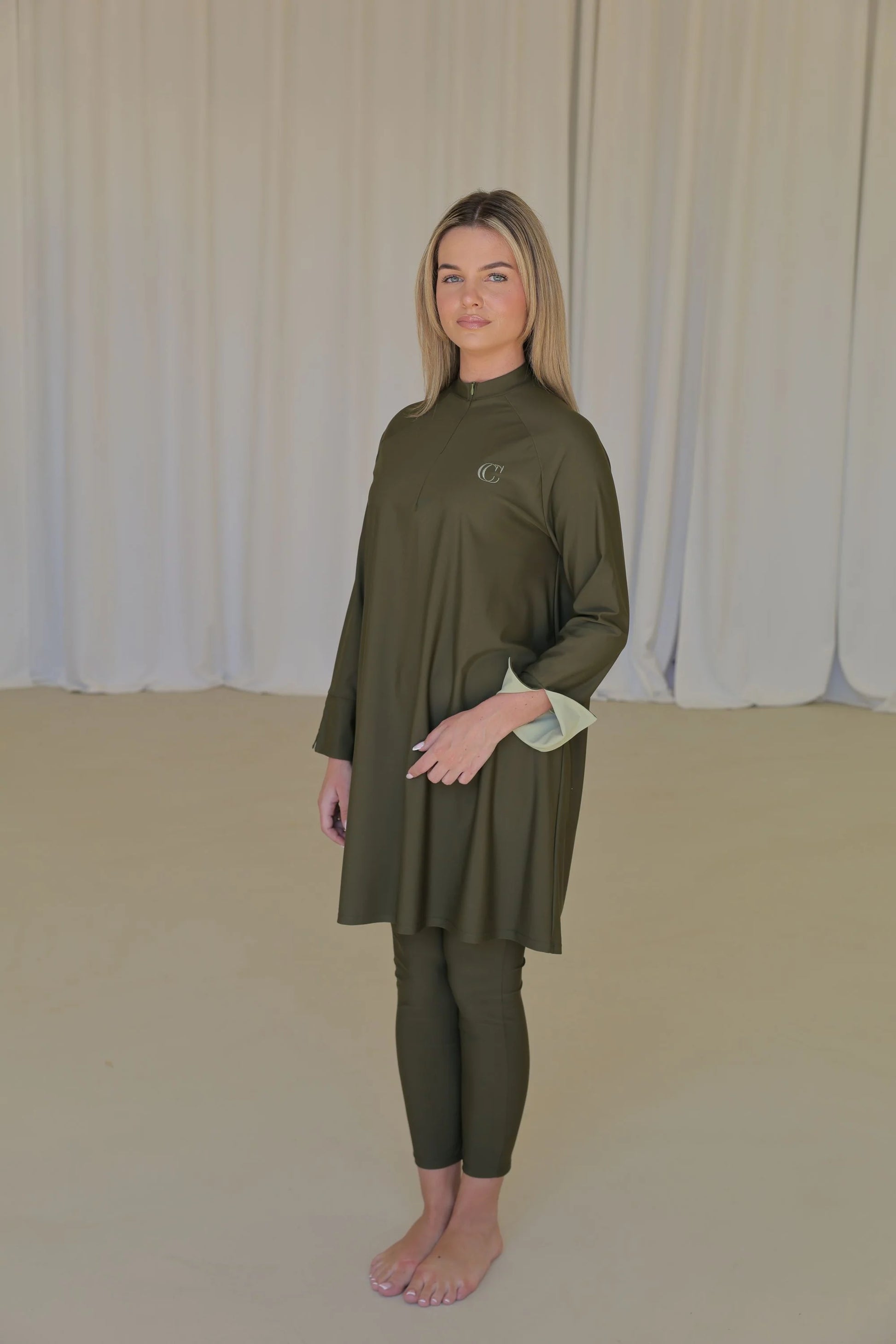 CAMÉLIA Burkini LONG - Deep Khaki