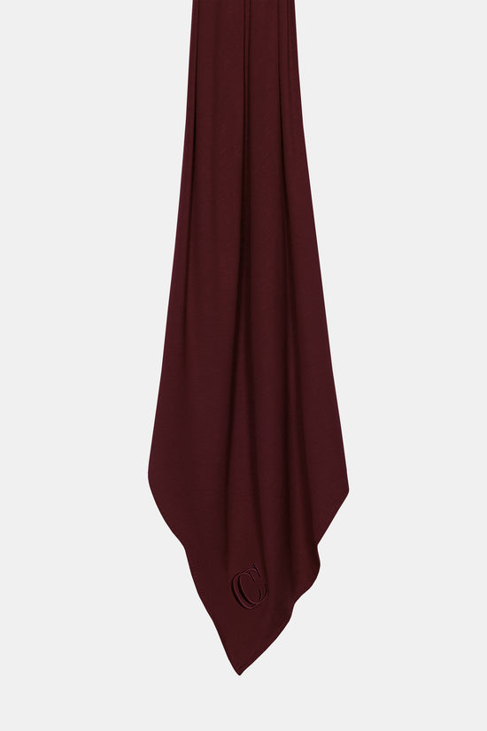 Bamboo jersey scarf - Burgundy