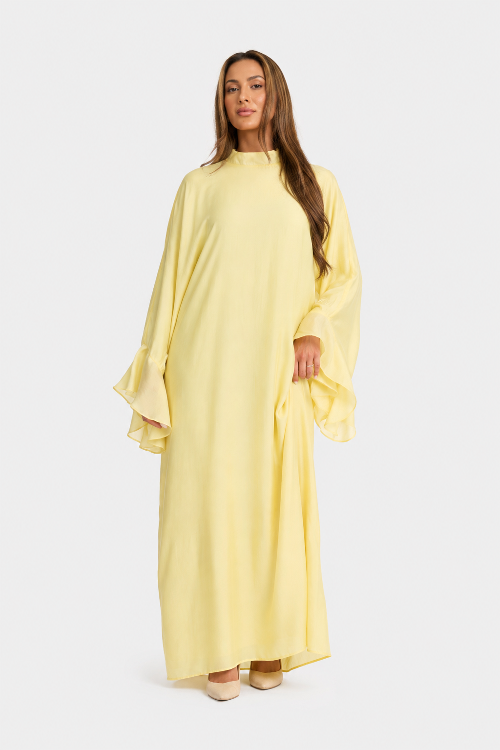 Flowy Sleeve Dress - Sun Butter