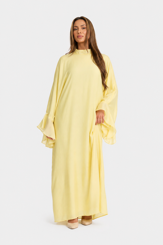 Flowy Sleeve Dress - Sun Butter