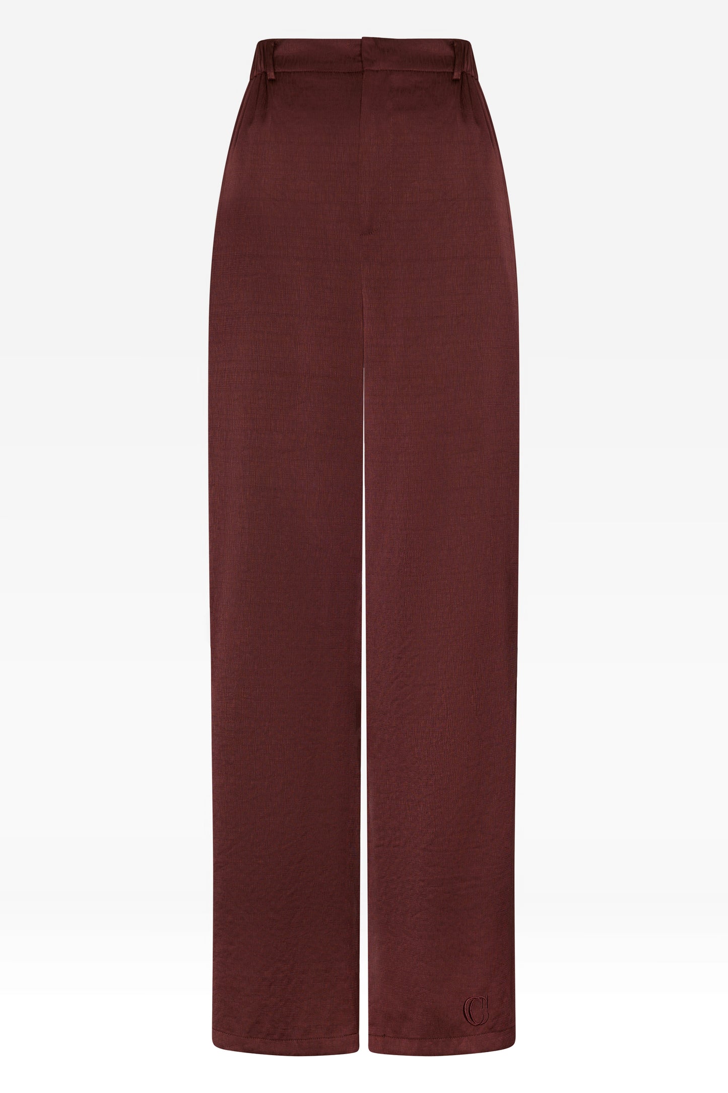 Textured Pants - Burgundy
