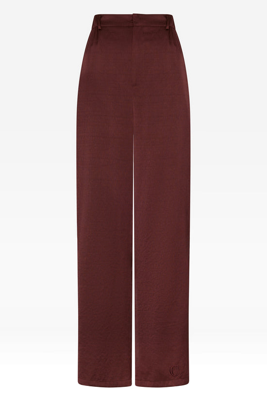 Textured Pants - Burgundy